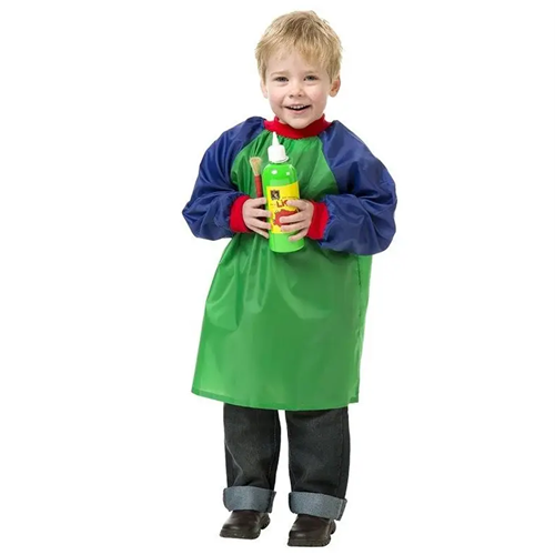 EC Smock Junior Green Blue Ages 5-8